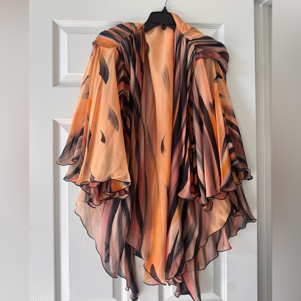 NWT Yolanda Lorente hand painted 100% silk 4 piece set size small - Picture 16 of 16
